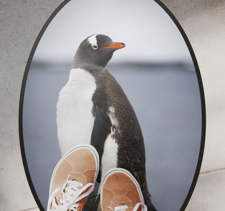 Penguin Stance animal vinyl rug - TenStickers