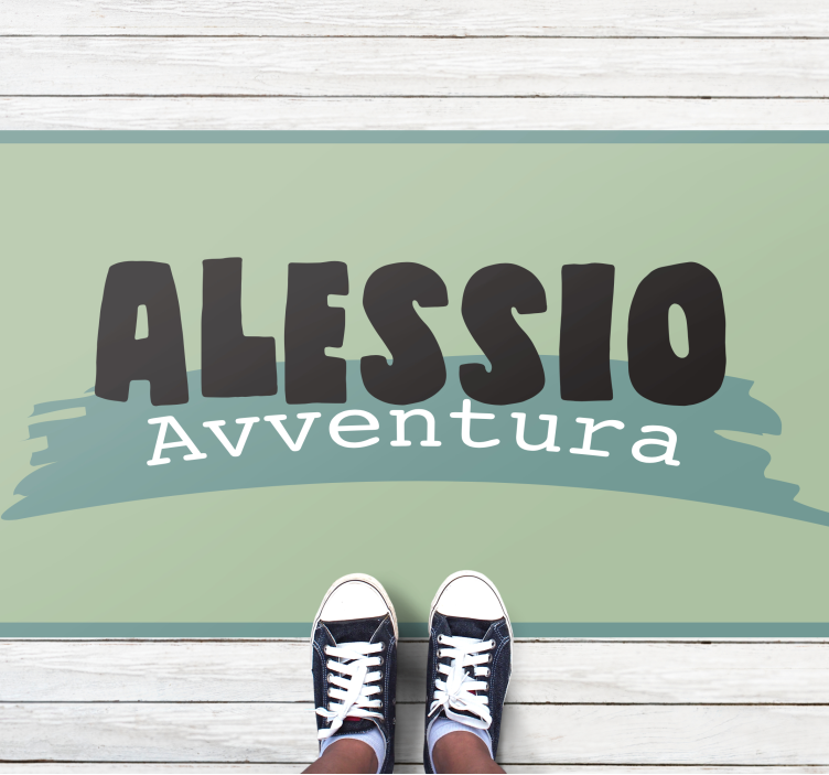 Adventure Style custom vinyl rug - TenStickers