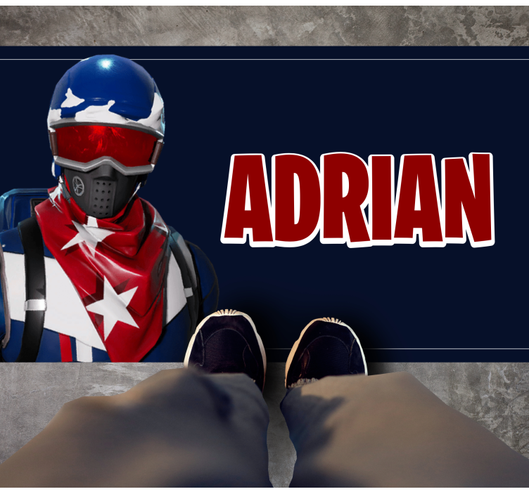 Custom hero design kids vinyl rug - TenStickers