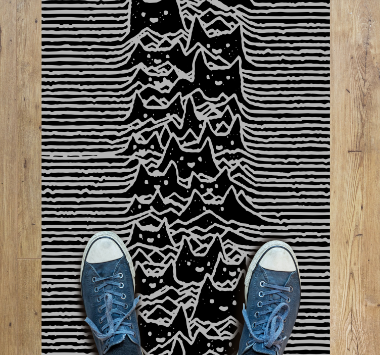 Pulsar cat vinyl floor  rug - TenStickers