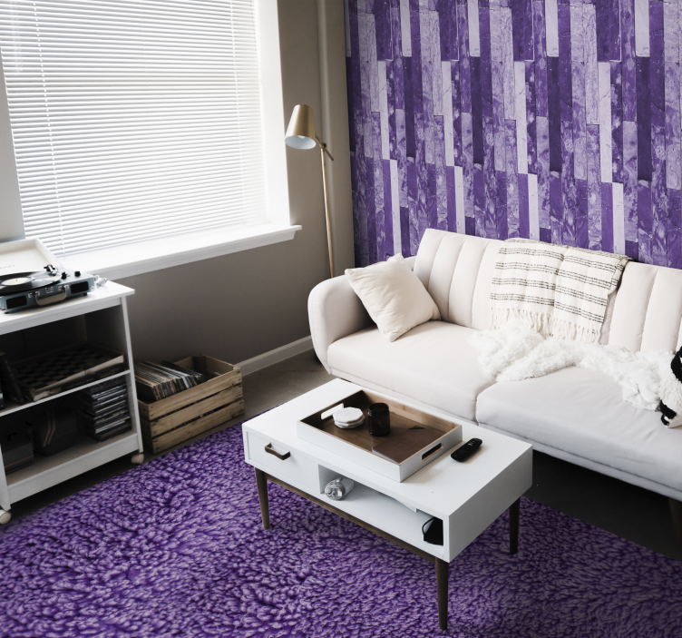 Purple Textured Finish textured vinyl rug - TenStickers