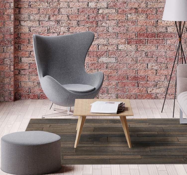 Rustic Pattern wood effect vinyl rug - TenStickers