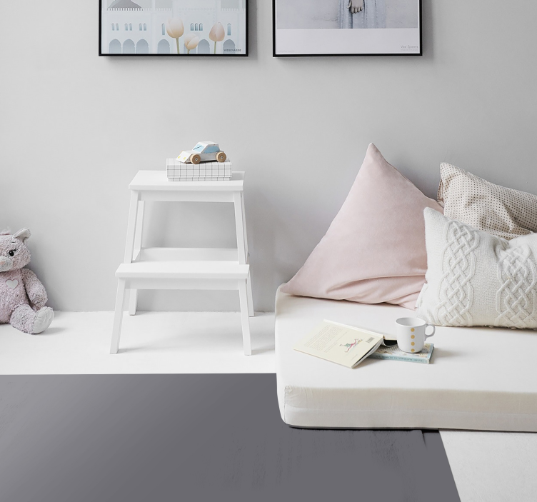 Simple grey surface grey vinyl rug - TenStickers