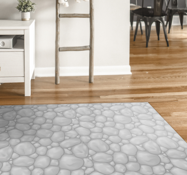 Sleek  Arrangement stone effect vinyl rug - TenStickers