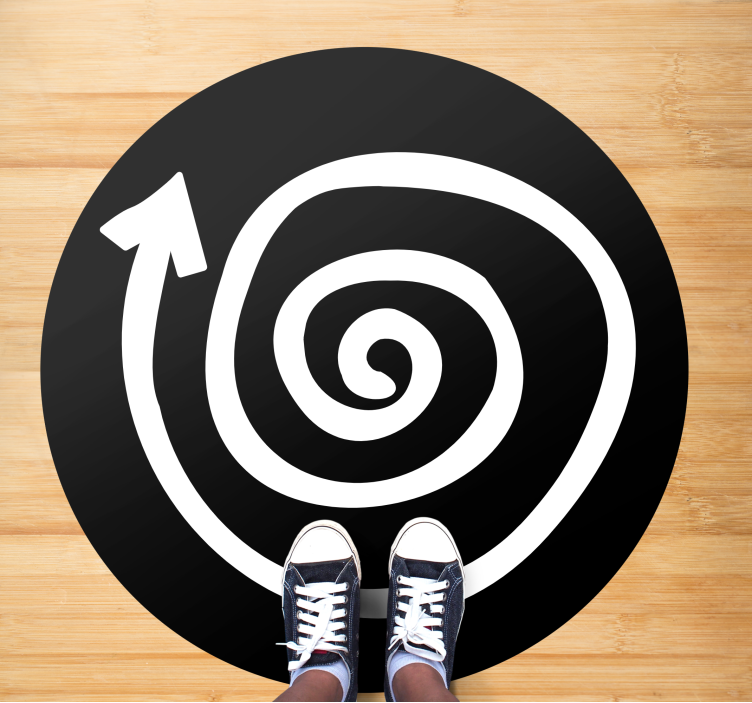 Spiral carpet teen vinyl rug - TenStickers