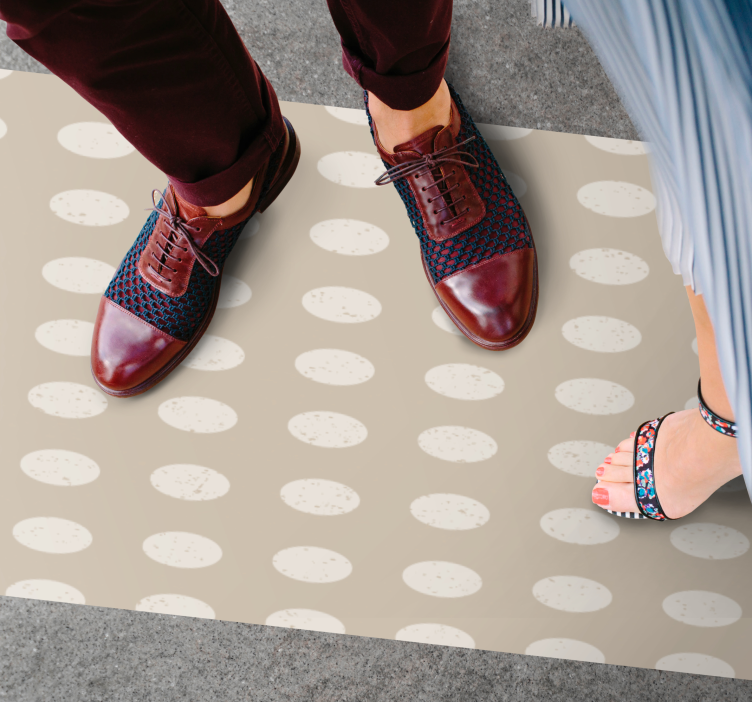 Spotted pattern texture vinyl rug - TenStickers