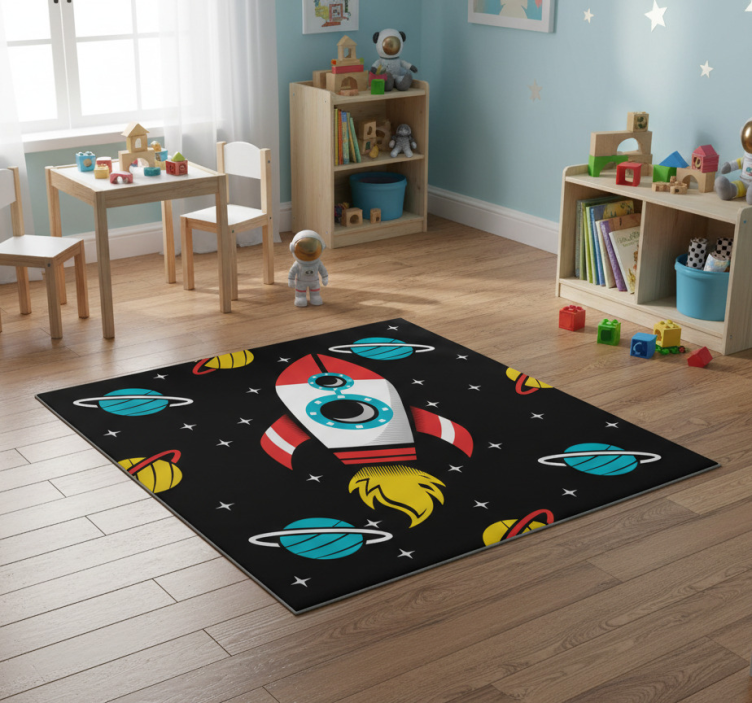 Star vinyl rug beyond the stars - TenStickers