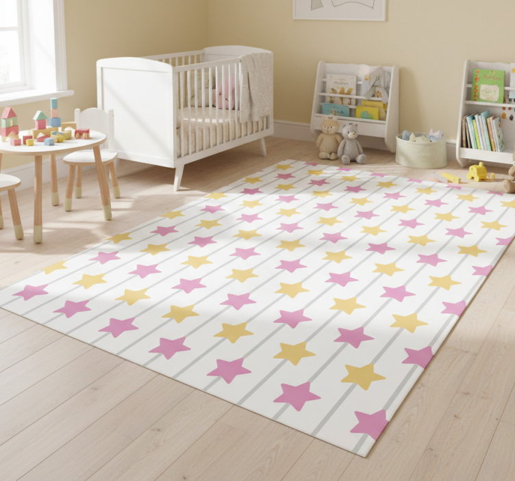 Star vinyl rug incredible charm - TenStickers