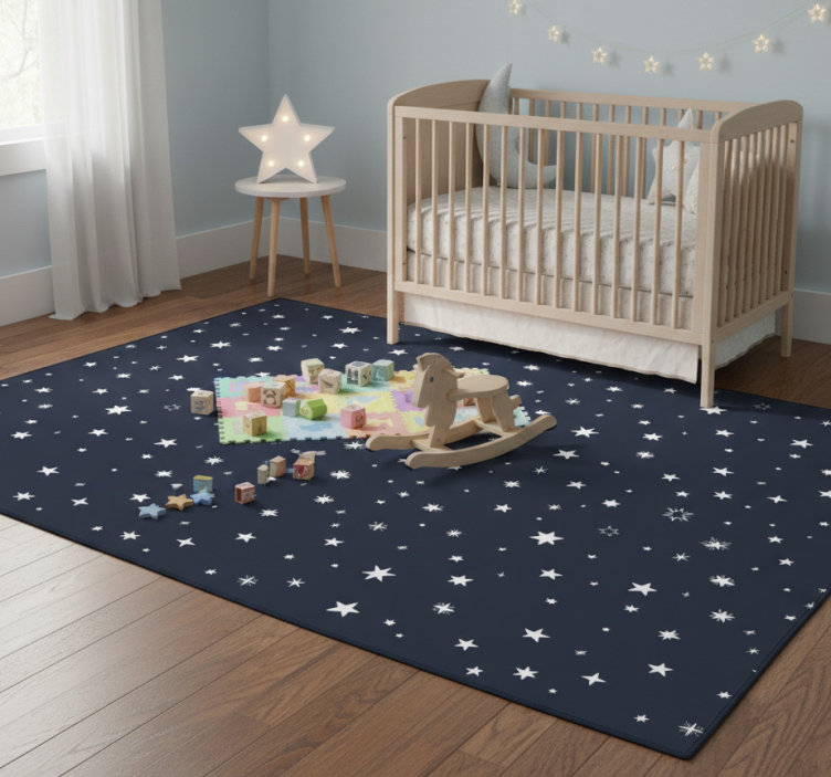 Star vinyl rug night sky design - TenStickers