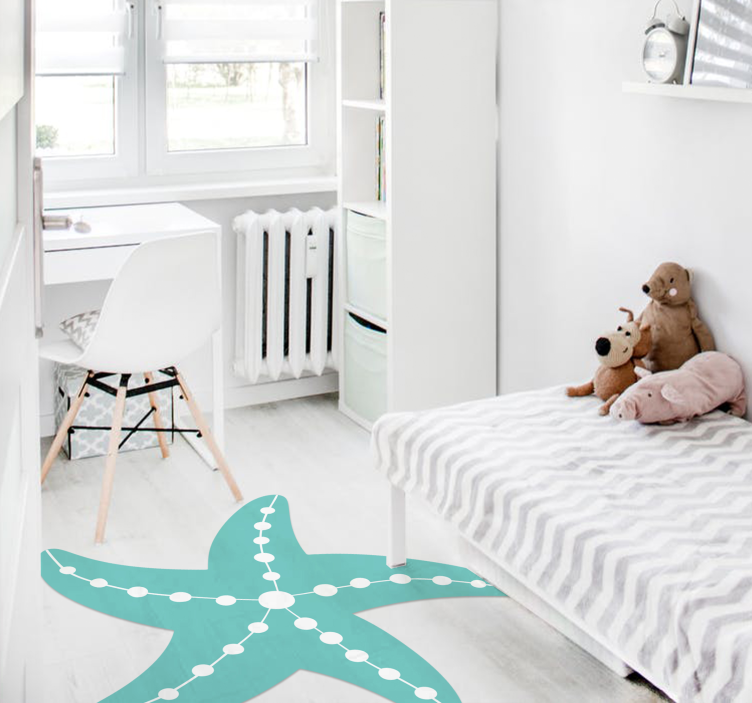Starfish room kids vinyl rug - TenStickers