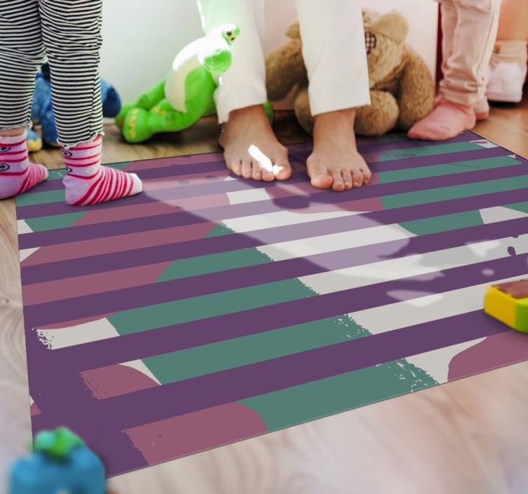 Striped Pattern stripes carpet - TenStickers