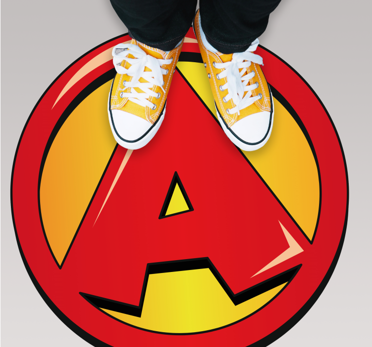 Super initial letter kids rug - TenStickers