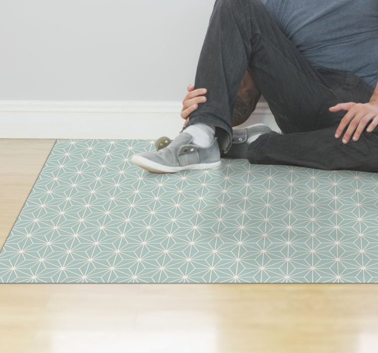 Tokyo Vinyl Rug tile carpet - TenStickers