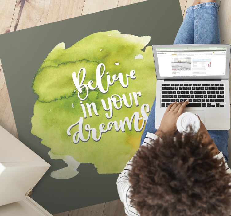 Trust in Aspirations custom rug - TenStickers