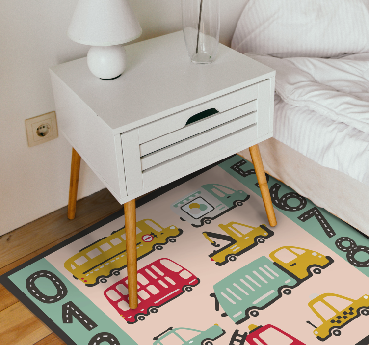 Vehicular Fun kids vinyl rug - TenStickers