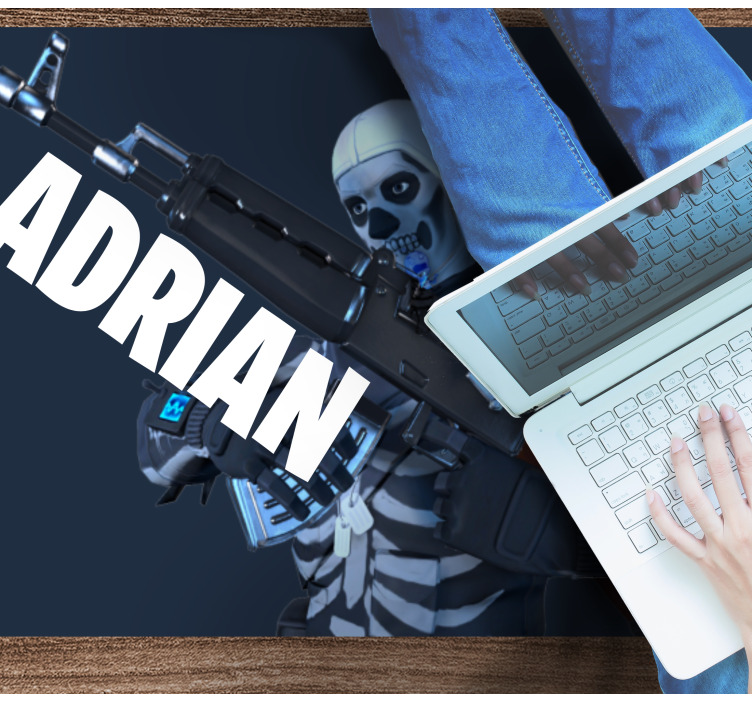 Videogame skull boy bedroom vinyl hallway runner - TenStickers