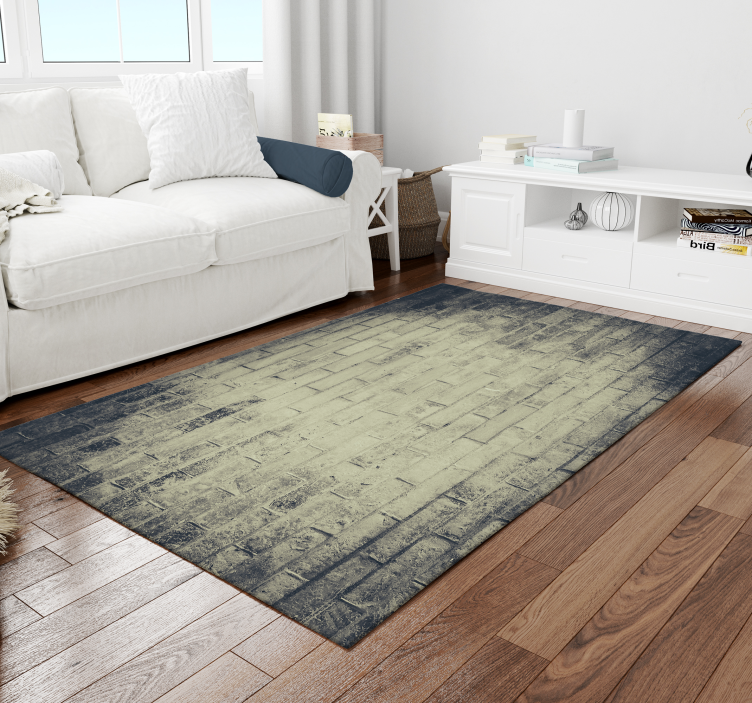 Stunning vintage stone vinyl rug - TenStickers