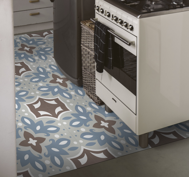 Vleteren Kitchen Runner Vinyl tile carpet - TenStickers