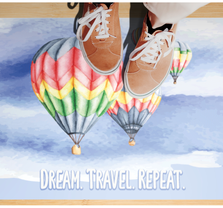 Wish journey recur minimal vinyl rug - TenStickers