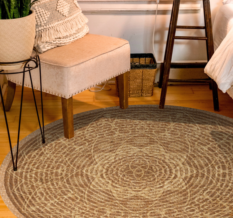 Woven Mandala  mandala rug - TenStickers