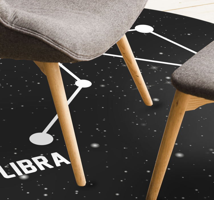 Zodiac Constellation star vinyl rug - TenStickers