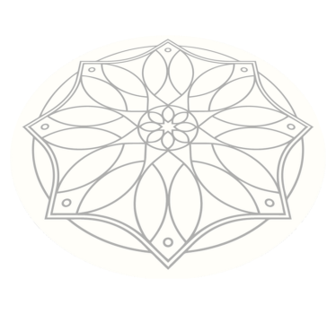 Mandala design white  vinyl rug - TenStickers