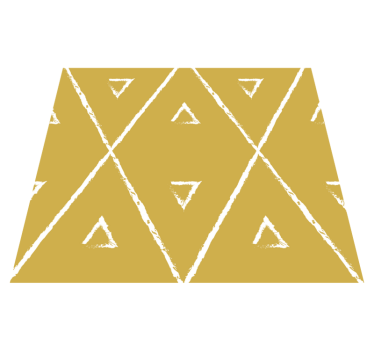 Geometric rhombus pattern yellow vinyl rug - TenStickers