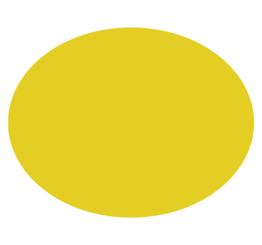 Round design yellow vinyl rug - TenStickers