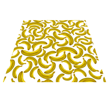 Banana design yellow vinyl rug - TenStickers