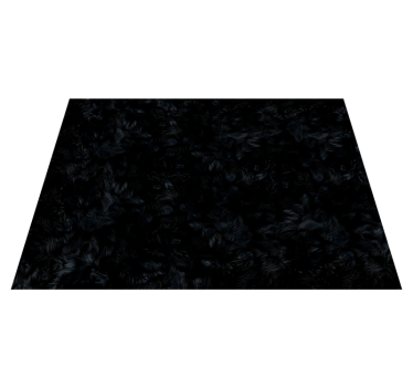 Fuer effect black vinyl rug - TenStickers