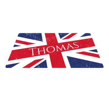 Union Jack design custom vinyl rug - TenStickers