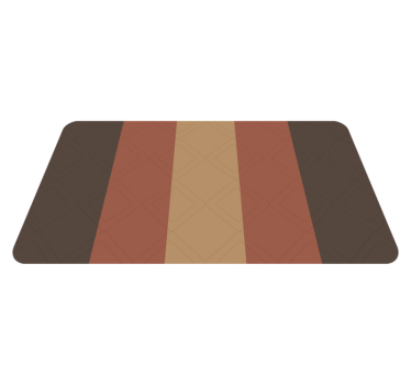 Colourful stripes bathroom vinyl rug - TenStickers