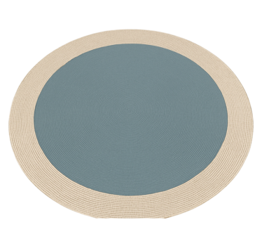 Two-tone round design outdoor vinyl rug - TenStickers
