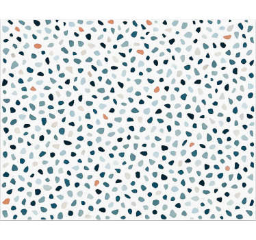Small colorfull stones kitchen vinyl rug - TenStickers