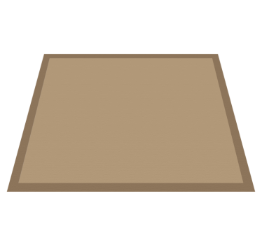 Plain Jute Look dining room vinyl rug - TenStickers