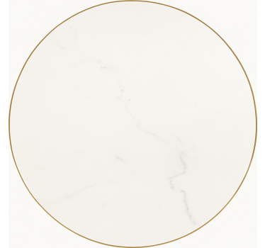 White Marble Vein dining room vinyl rug - TenStickers