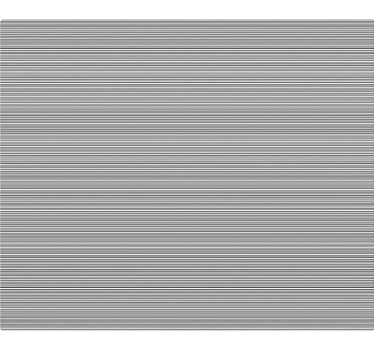 Gray thin striped  kitchen vinyl rug - TenStickers