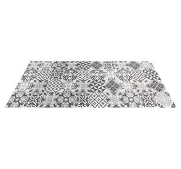 Crearreda  Gris tile vinyl rug - TenStickers