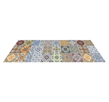 Kitchen vinyl rug in eclectic mediterranean style - TenStickers