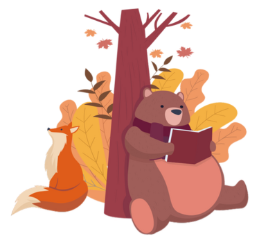 Animal vinyl rug forest with animals - TenStickers