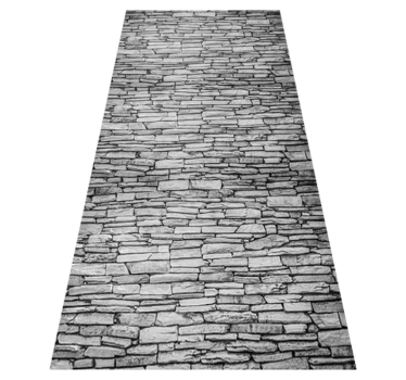 Dining room vinyl rug with neat blocks design - TenStickers