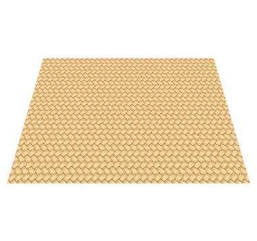 Wicker dining room vinyl rug - TenStickers