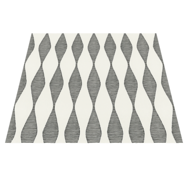 Kitchen vinyl rug in beige rabaul ikaat motif - TenStickers