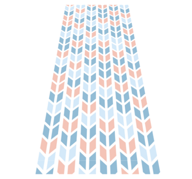 Kitchen vinyl rug nordic style vertical arrows - TenStickers