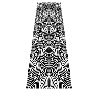 Art nouveau bathroom vinyl rug - TenStickers