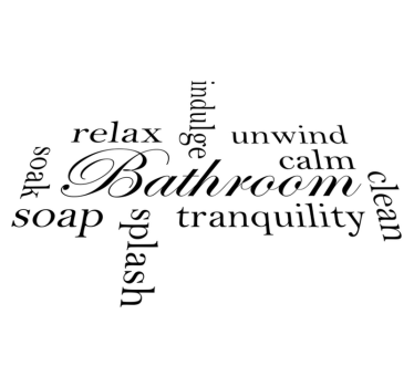 Relaxing bathroom moments bathroom vinyl rug - TenStickers