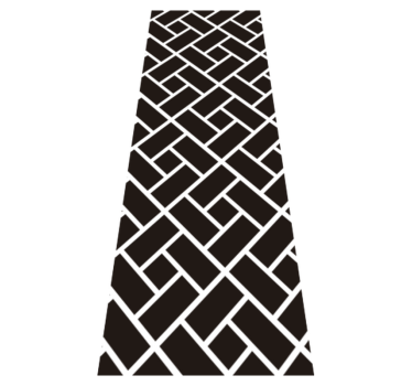 Bathroom vinyl rug adhesive for tiles - TenStickers