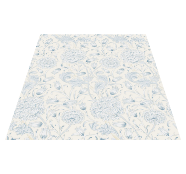 Flower rug floral design for wardrobe - TenStickers