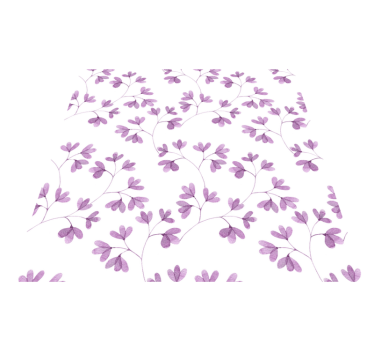 Flower rug with purple floral design - TenStickers