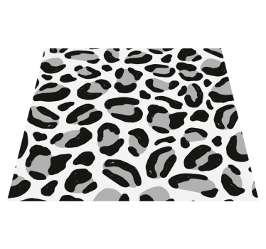 Animal print vinyl rug in leopard fur - TenStickers